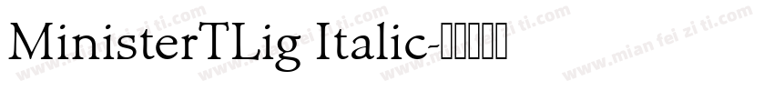 MinisterTLig Italic字体转换